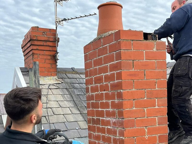 Chimney Repairs work by JSR Roofing